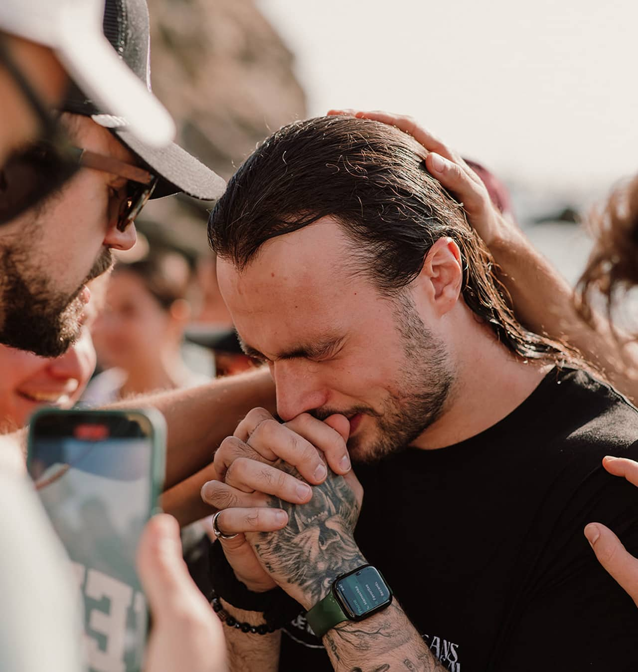 Man praying